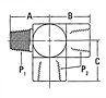 2092 External Pipe X Internal Pipe Tee